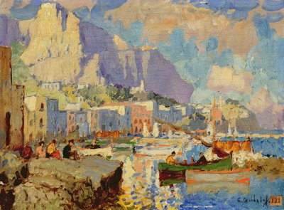 Capri Meereslandschaft von Konstantin Ivanovich Gorbatov